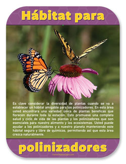 Pollinator Habitat Sign, HabitatSigns.com